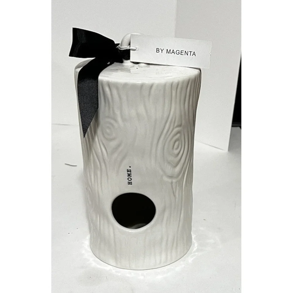Rae Dunn Home Woodgrain Birdhouse 2018